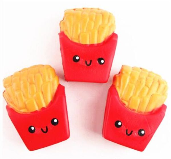 

new slow rising squishies kawaii cute jumbo french fries soft scented bread cake squishy stretch kid toy