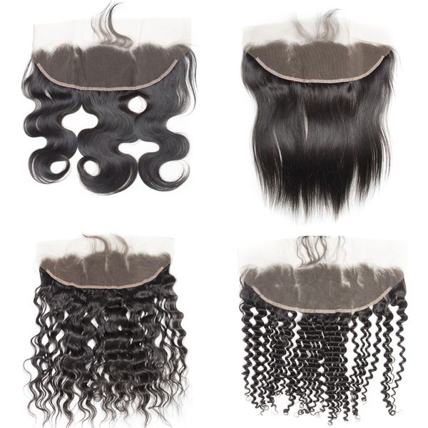 

Brazilian traight lace frontal clo ure part 13 4 virgin human hair ear to ear lace frontal with baby hair deep curly water wave