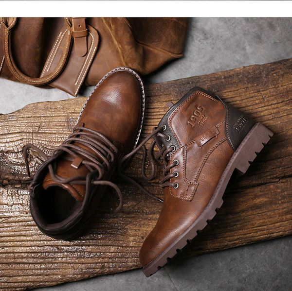 

39-48 winter boots non-slip comfortable 2019 brand warm men boots#af3998, Black