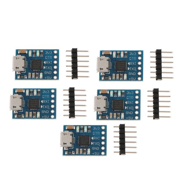 

5 pieces micro usb uart cp2102 usb2.0 to uart ttl module 6pin serial converter replace rs232