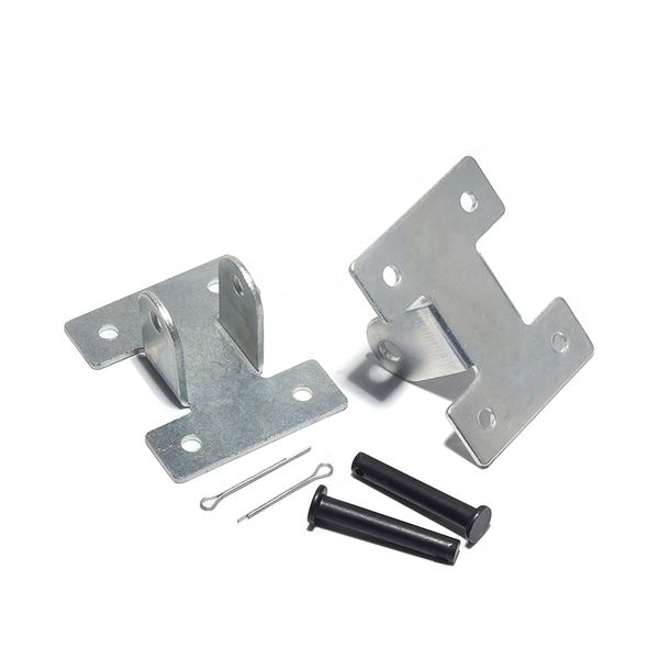 

2pcs silver electric push rod motor heavy duty linear actuator bracket dc reciprocating motor portable mounting bracket