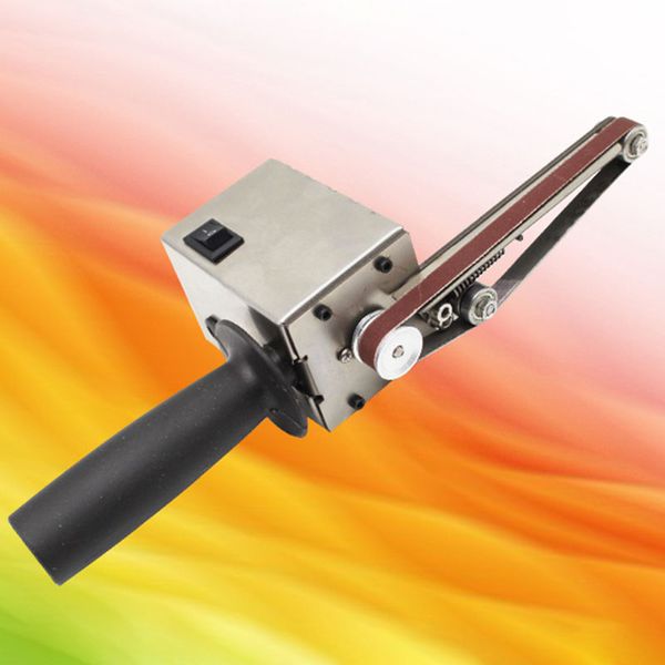

130w electric handheld sander belt machine sanding grinding polishing machine abrasive belts grinder diy polishing cutter edges