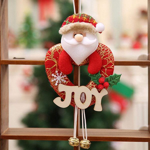 

1pc santa clause bear snowman deer doll hanging ornaments cute christmas tree decoration pendant christmas decoration for home