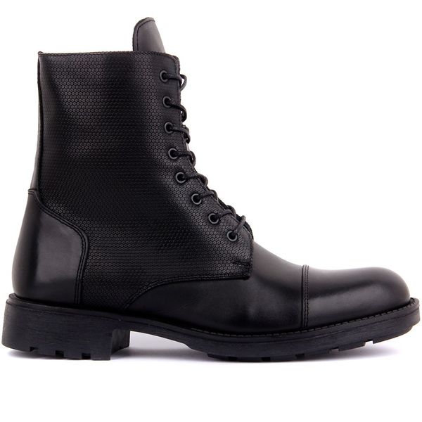 

парус-lakers черная кожа молния мужской boots, Black