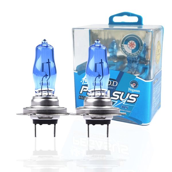 

h7 12v 100w bulb bright dark blue glass stainless steel base auto super white car fog lamp