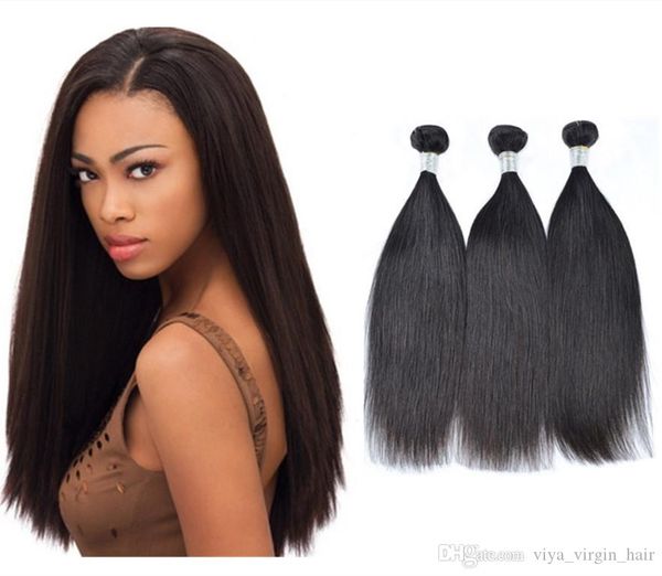 Viya 9a Mongolian Full Hair Sliky Straight Human Hair Bundles