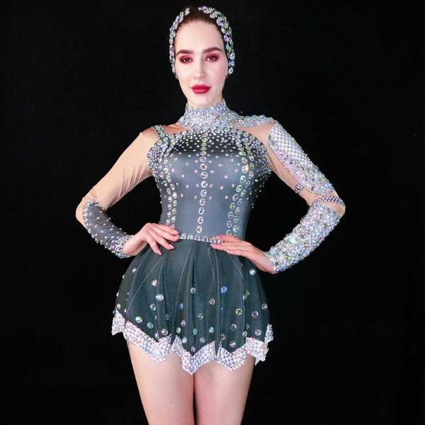 

sexy джазовый танец костюмы женщины rhinestone bodysuit dj singers платье pole dance gogo танцоры rave performance одежда dc3693, Black;red