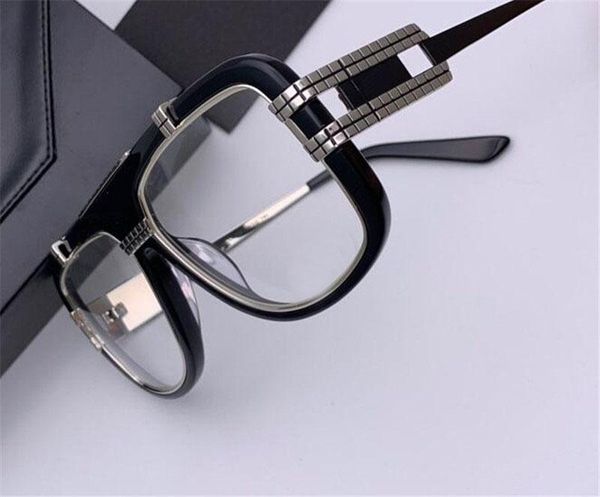 

wholesale-wholesale new fashion designer optical glasses 661 plate frame quaar lens simple style transparent eyewear, Black