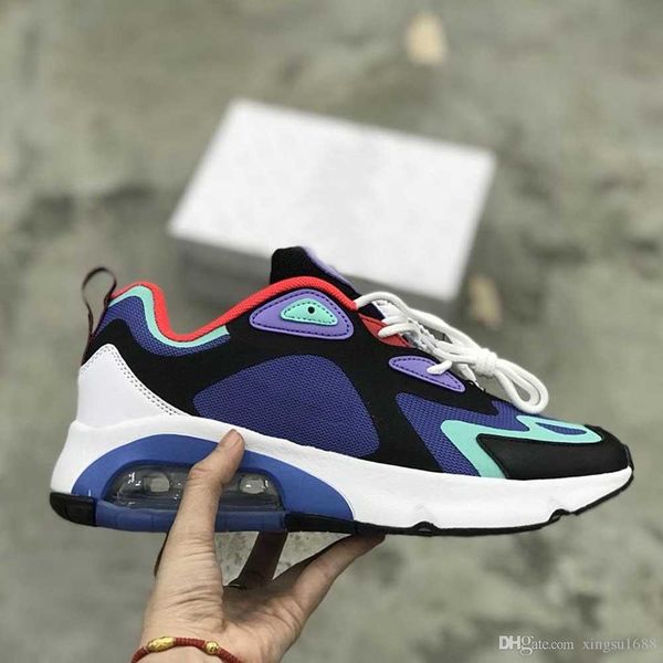 

running shoes for men basketball shoes 2019 new fashion mesh and leather men sports designer sneakers designer maxes shoes, Black