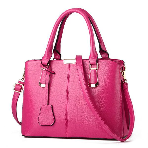 

fashion women handbags handle satchel female ladiestote purse multi-color optional totes plain pu bags #804
