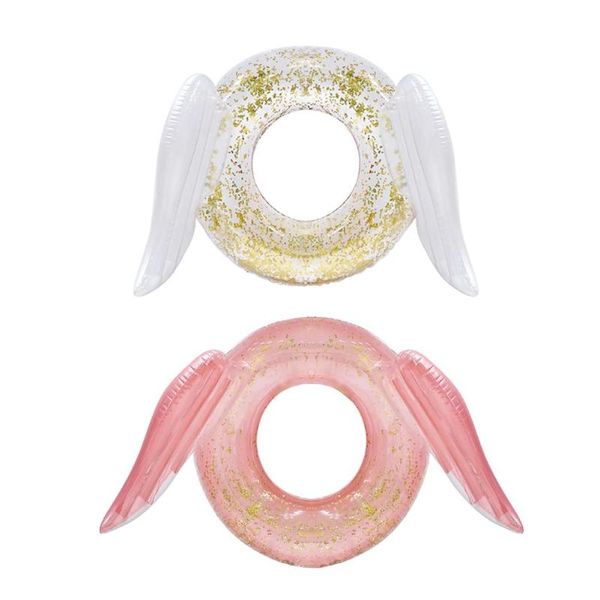 

children sequins pvc swimming ring cute inflatable pool float swim circle
