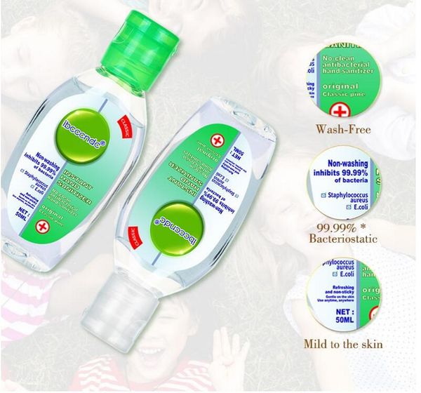 

in stock portable hand sanitiser gel kills 99.99% bacteria disposable hand sanitizer portable disinfection spray liquid hand soap 50ml