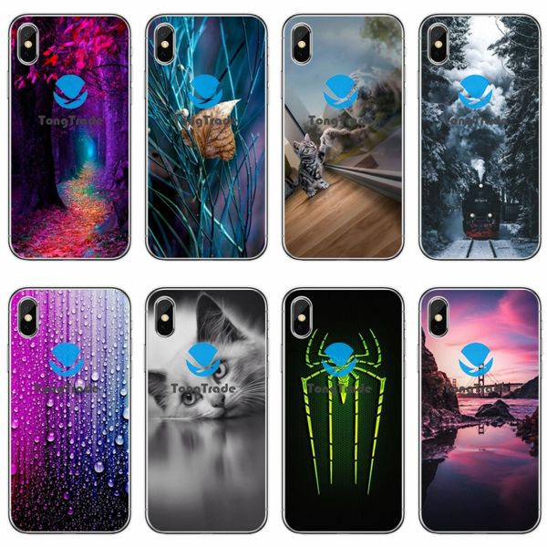 

tongtrade] soft silicone tpu case for iphone 11 pro x xs max 8 7 6s 6p 5s 5p samsung galaxy s9 s10 5g s10e m30s custom painted cover case