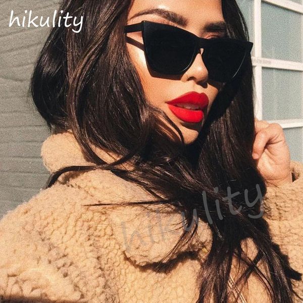 

cat eye women sunglasses brand designer retro sunglass man fashion female eyewear oculos de sol uv400sun glasses oculos de sol feminino, White;black