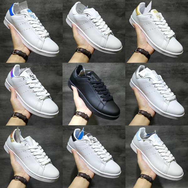 

2019 smith casual shoes raf simons stan smiths spring copper white pink black fashion man leather brand woman man shoes flats sneakers