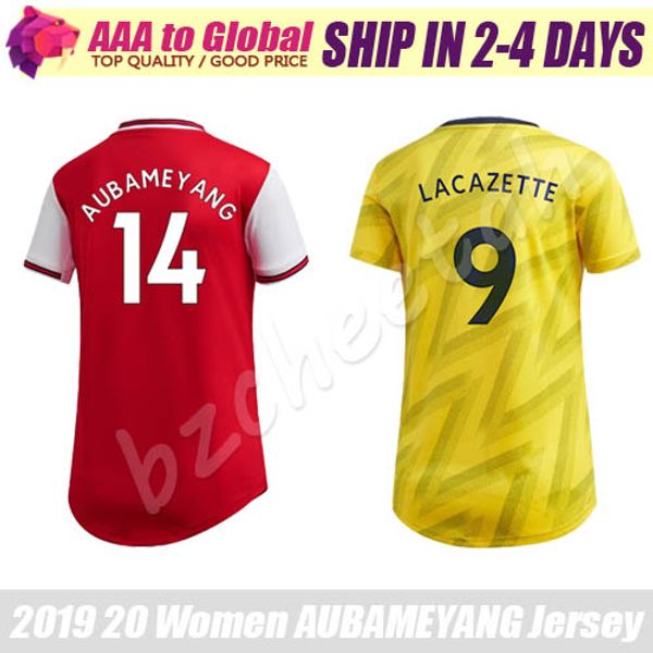 

women ozil jersey 2020 camiseta de futbol lacazette mkhitaryan torreira aubameyang soccer jerseys ladies football shirts, Black;yellow