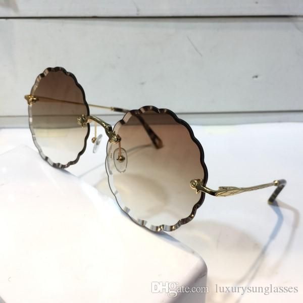 

роскошный 142 sunglass для женщин мода deisng ce142 круглый бескаркасных uv400 len летний стиль adumbral бабочка дизайнер face come with cas, White;black