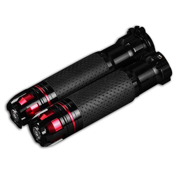 

pair aluminum alloy 7/8" 22mm motorcycle bike handlebar hand grip pair universal motorbike handle bar hand grips accessories