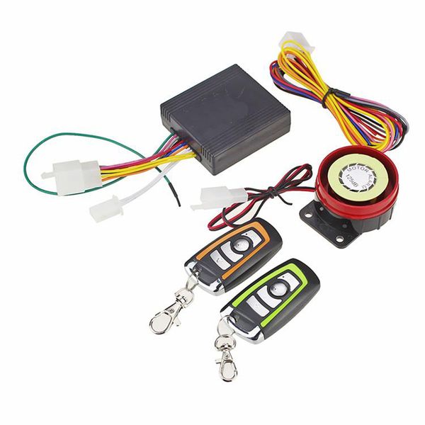 

universal scooter anti-theft security alarm system motorcycle alarm system two-way with engine start remote keychain