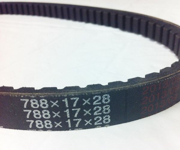 

cvt drive belt 788-17-28 on 50cc 2-stroke scooters 788-17-30 commonly found on the jog cy50 '92-'01 scooters