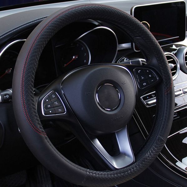 

38cm car steering wheel cover auto steering wheel braid on the cover case universal car accessories