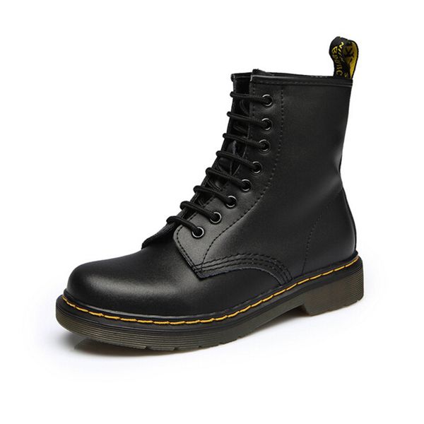 

2019 men boots split leather classic dr boots shoes england motorcycle autumn winter shoes man snow boot st50, Black