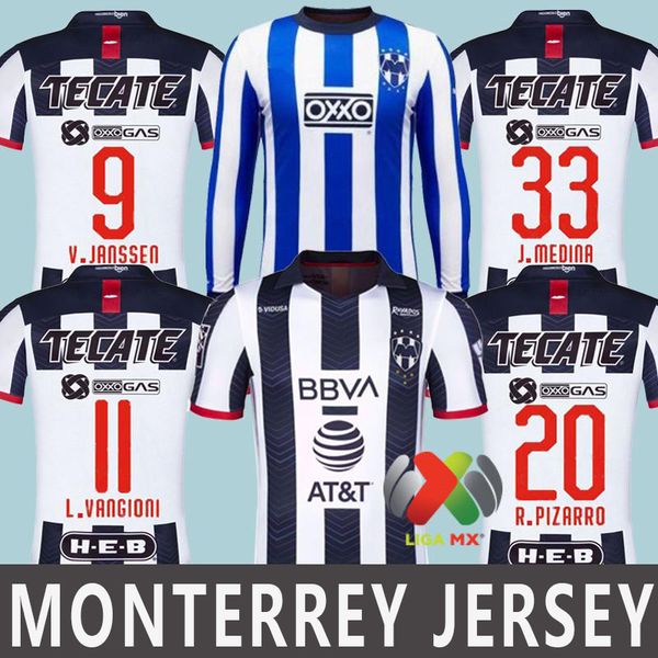 

19 20 special-edition rayados monterrey soccer jerseys d.pabon r.funes mori football shirt monterey jersey, Black;yellow