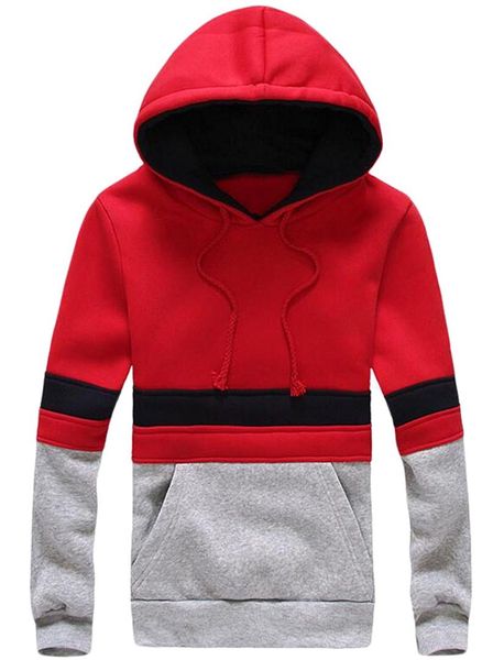 

xqs men's stylish slim hooded sweatshirts pullover hoodies, Black