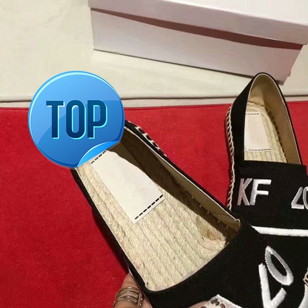 

new salemen and women with tiger head single shoes and lazy shoes embroidered straw shoes, Black