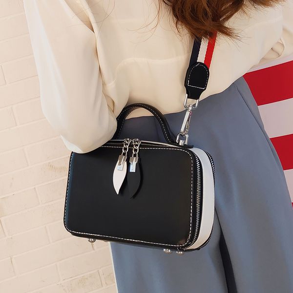 

small panelled luxury handbags women bags designer fashion crossbody bags for women 2019 ladies shoulder with webbing strap