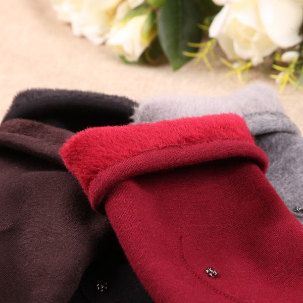 

women do not fall down velvet gloves cuff female long winter five fingers gloves knitted thick warm arm sleeve bl023n1, Blue;gray
