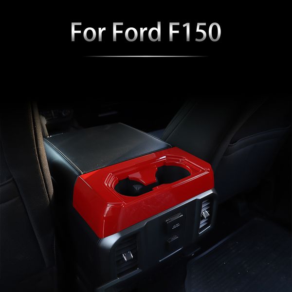 

handle box rear cup holder trim decorative for ford f150 2016+ car interior accessories