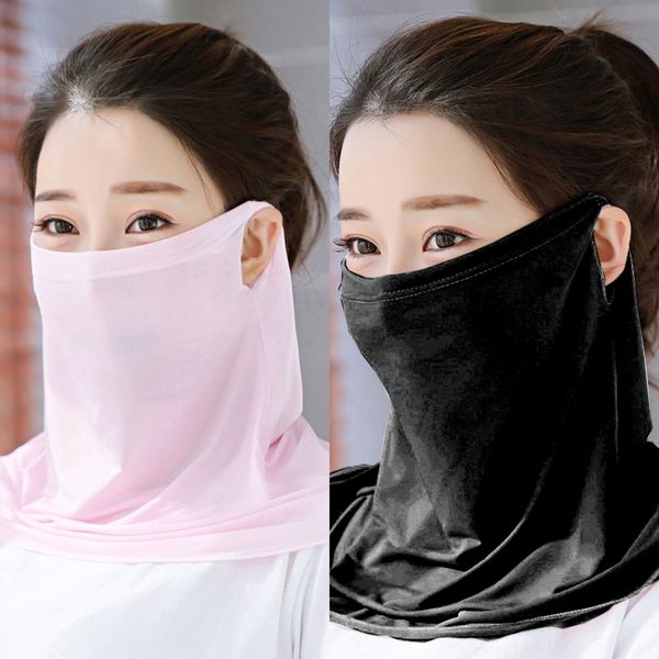 

vttte magic scarf windproof cycling scarf ski protection face mask headwear climbing hiking uv fishing outdoor bandana tube neck scarf, Black