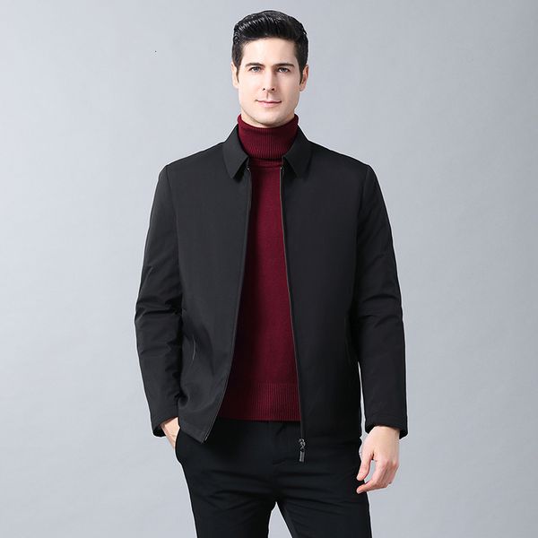 

2019 new brand winter men's jacket large size coat parka korean version of the slim fashion handsome short coat size m-4xl, Black