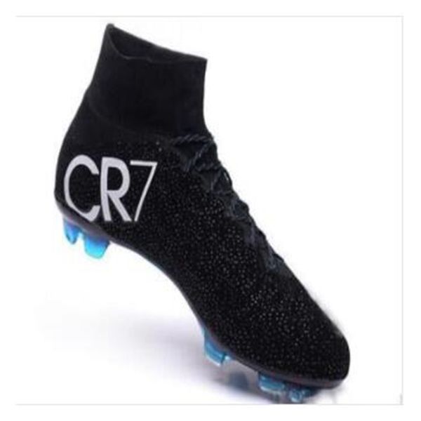 black cr7 boots
