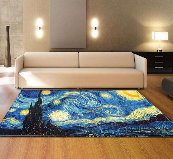 Home Decoration Large Rugs 3d Oil Painting Carpets Kids Room Play Mat Flannel Memory Foam Area Rug Carpet For Living Room C19030201 Shaw Rugs Afghan