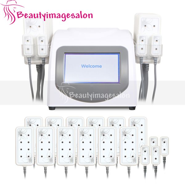 

5mw laser lllt 16 pads body fat burning slimming beauty salon machine
