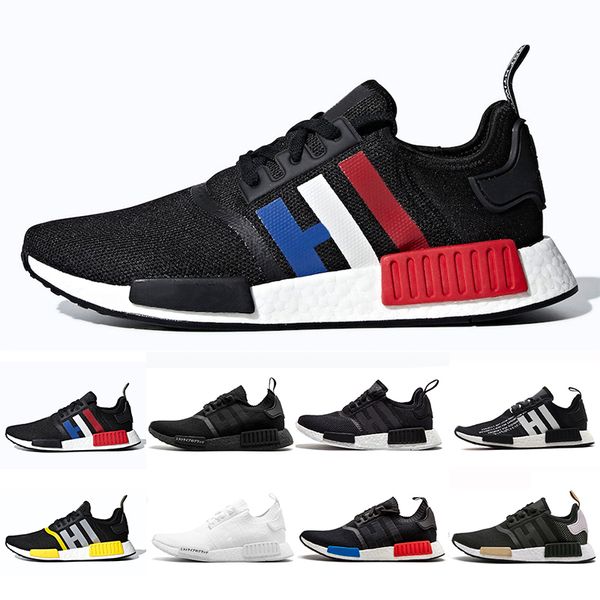 

fashion r1 primeknit runner for men women running shoes og release triple black designer sport sneakers trainers 36-45