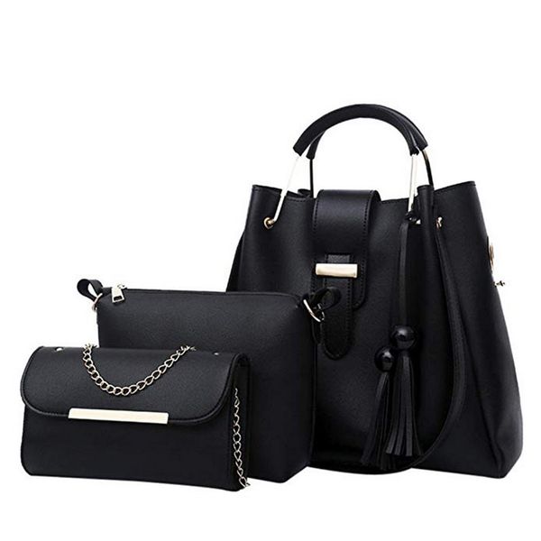 

litthing 4pcs woman bag set fashion female purse and handbag four-piece shoulder bag tote messenger purse drop shipping