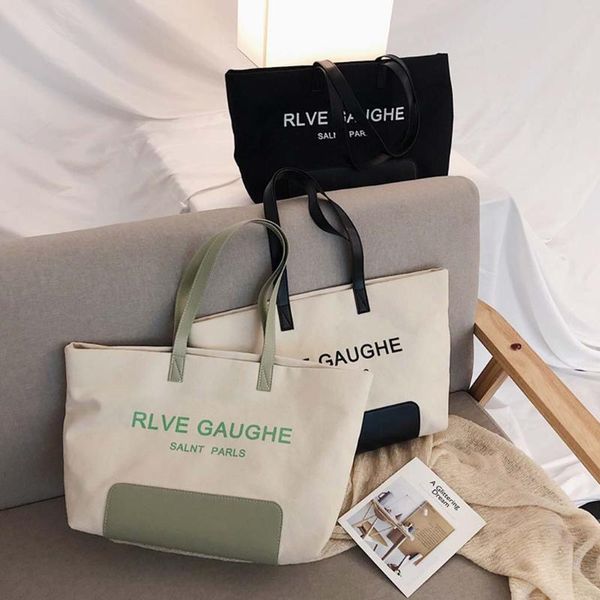

women bag over shoulder portable canvas handbag travel crossbody bags casual simple large capacity shopping bolso mujer handbag