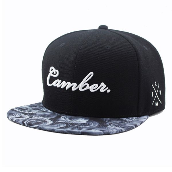

custom your own logo black mens hip-hop cap with printing inner lining
