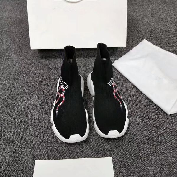 

krystal spike sock donna flat sneakers designer luxury mens red bottoms shoes womens rivet spiky sock junior spikes flat shoes platform, Black