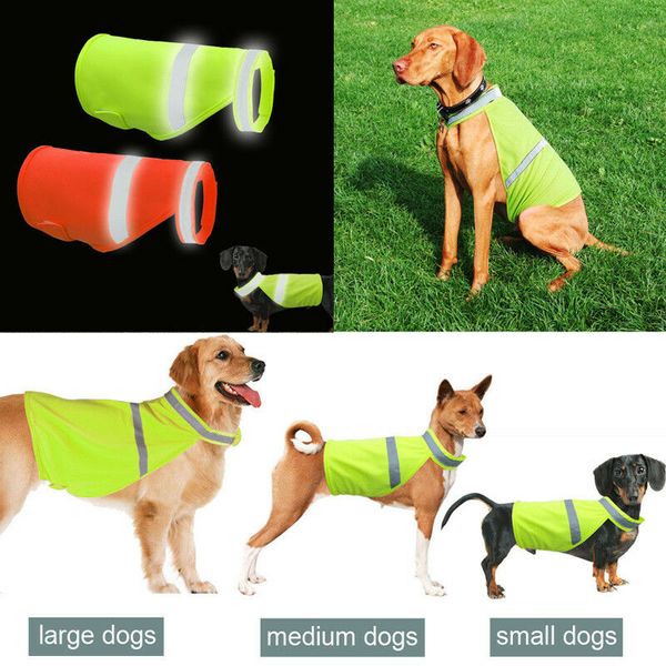 

dog safety vest reflective small large pet puppy coat clothes for hunting high visibility safety reflective vest jacket coat