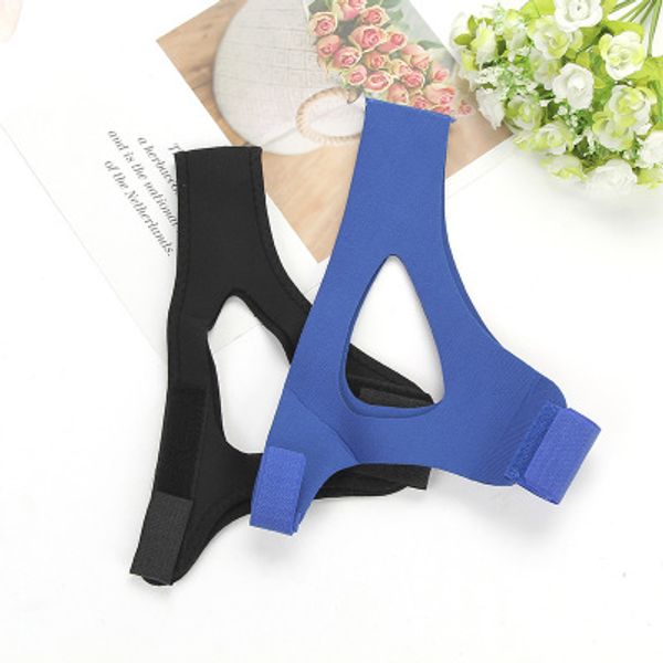 

snoring cessation black anti-snoring chin strap correction of mouth breathing triangle chin ssnoring chin strap support belt