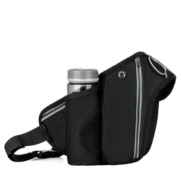 

multi-function mobile phone bag with bottle holder anti-theft outdoor sports bag waist pack gym sports accessories #lr4