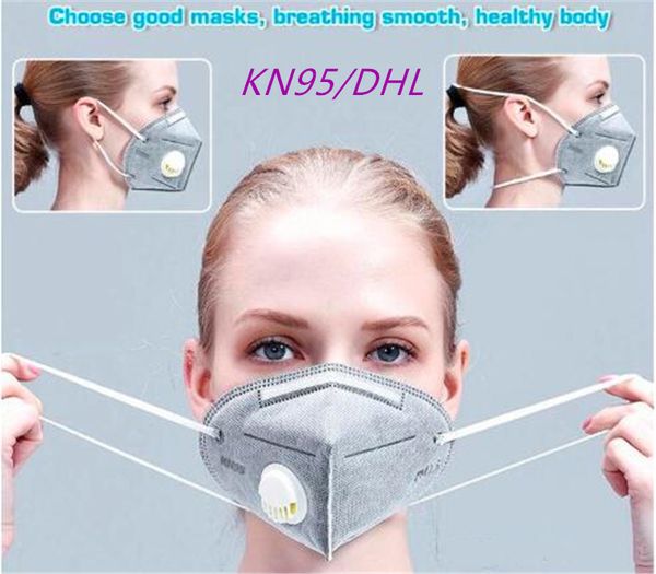 

folding kn95 activated carbon mask pm2.5 n95 respirator protect mouth face mask dustproof protective anti-bacterial mascherine ffp2 ffp3