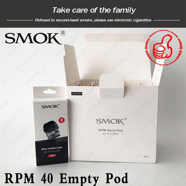 

SMOK RPM40 Empty Pod 4.3ml RPM Стандартный Pod RPM 4.5 мл Nord Pod Fit RPM Mesh Coil Nord Mesh Катушка для RPM40 Kit 100% Authentic