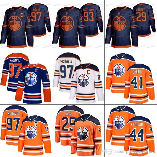 

Edmonton Oilers Third Jersey Jujhar Khaira Leon Draisaitl James Neal Josh Archibald Zack Kassian Joakim Nygard Colby Cave Adam Larsson