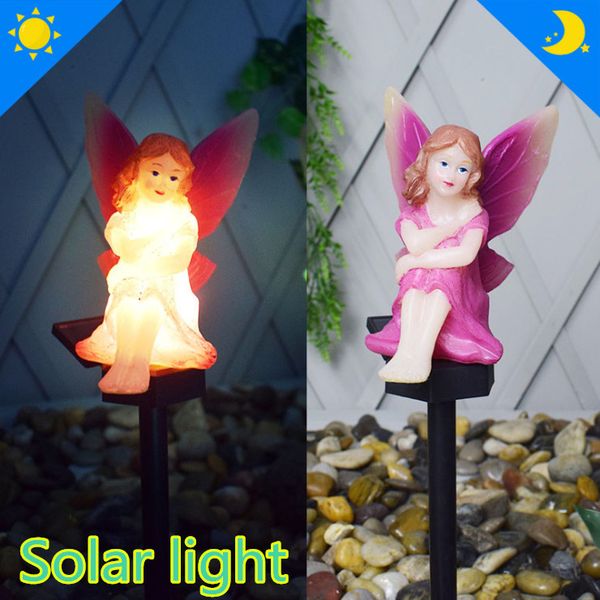 

home decor solar garden light landscape garden yard path lawn solar lamps outdoor grounding lighting solar string lights, Silver