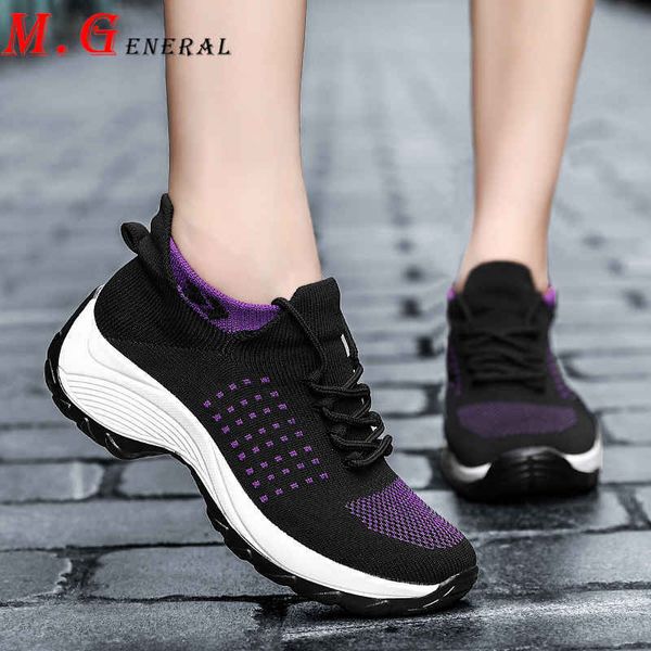 

breathable women's summer sports shoes women mesh sport shoes woman low running shoe ladies plus size platform sneakers q20